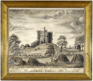 Needlework picture - dudley castle